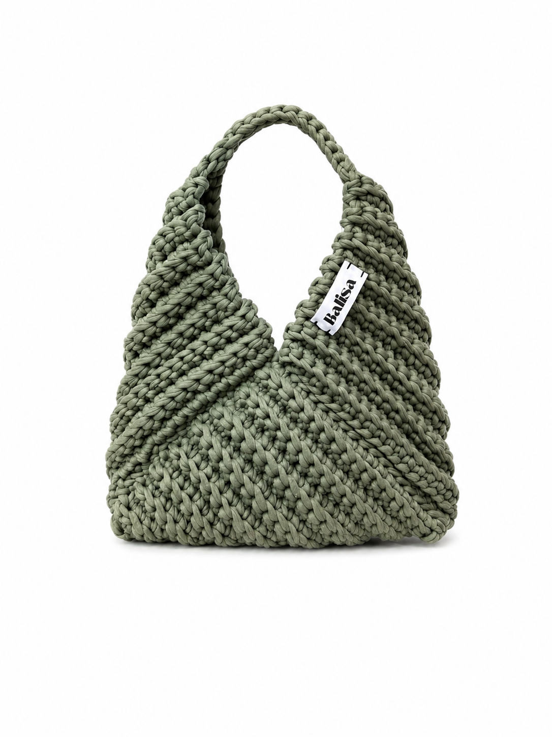 Triangle Olive Bag